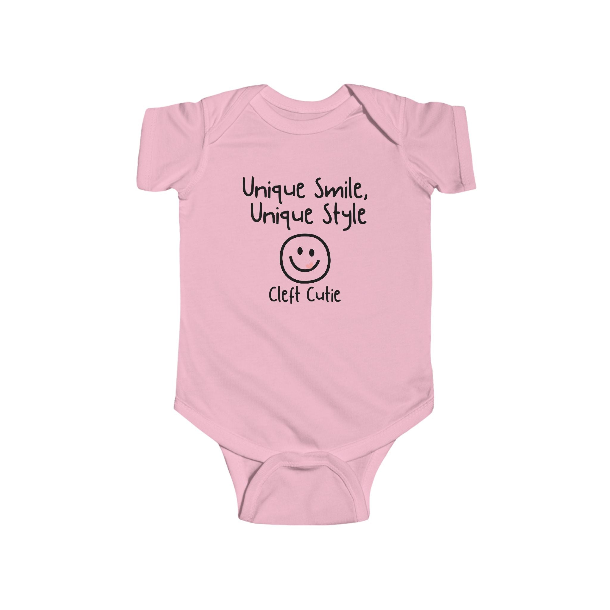 Unique Smile, Unique Style (girl) - Cleft lip and Palate Awareness baby bodysuit