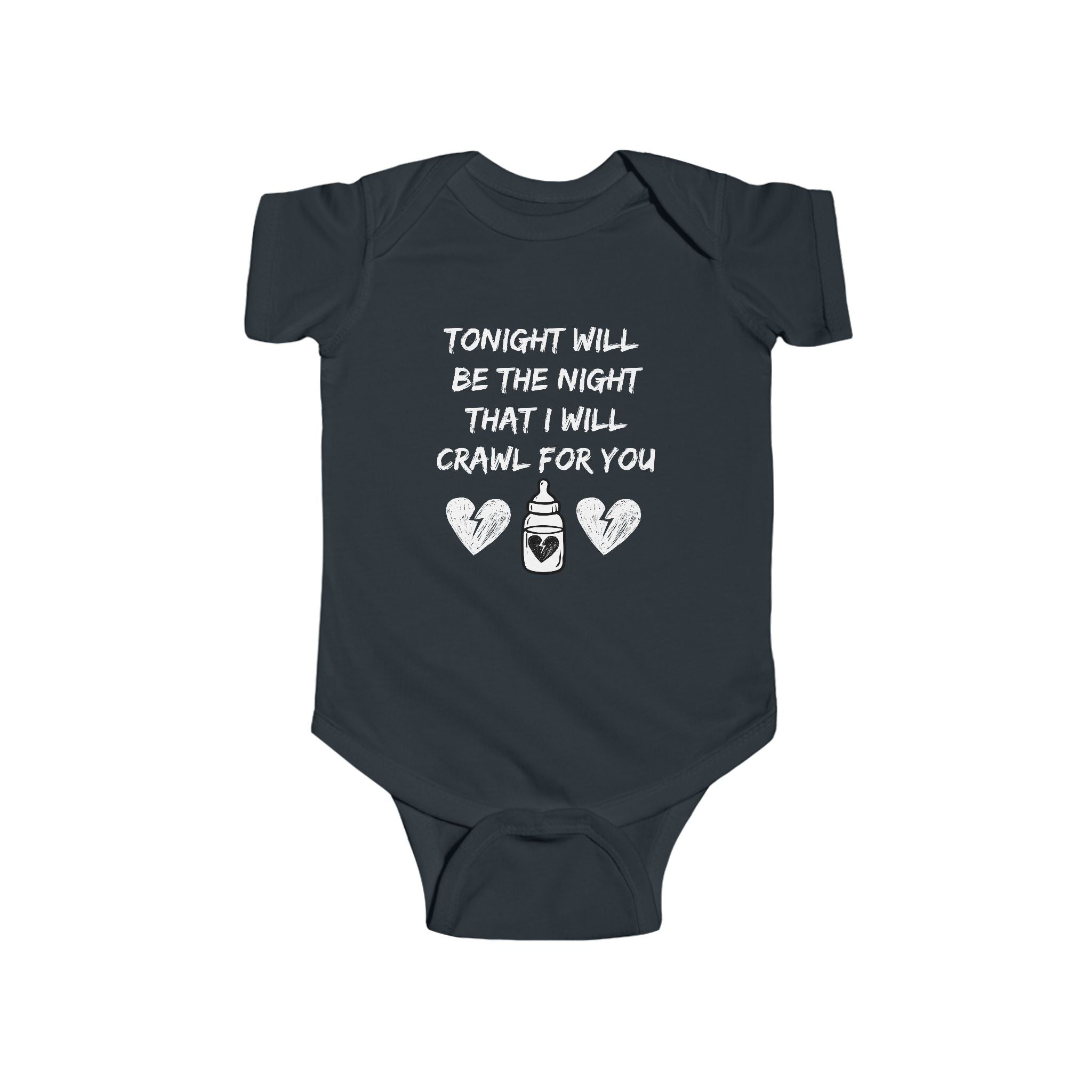 Tonight will be the night that I will Crawl for you - Emo baby bodysuit