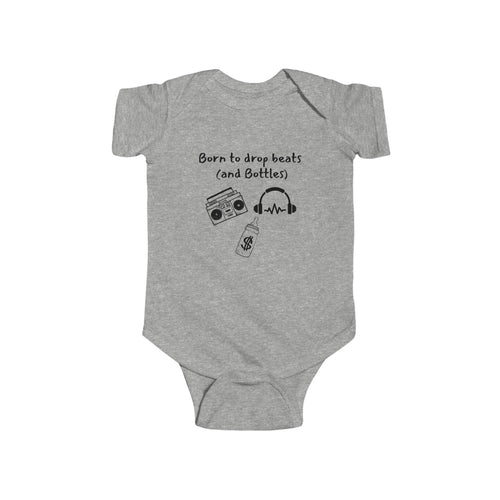 Born to drop beats - Rap DJ baby bodysuit