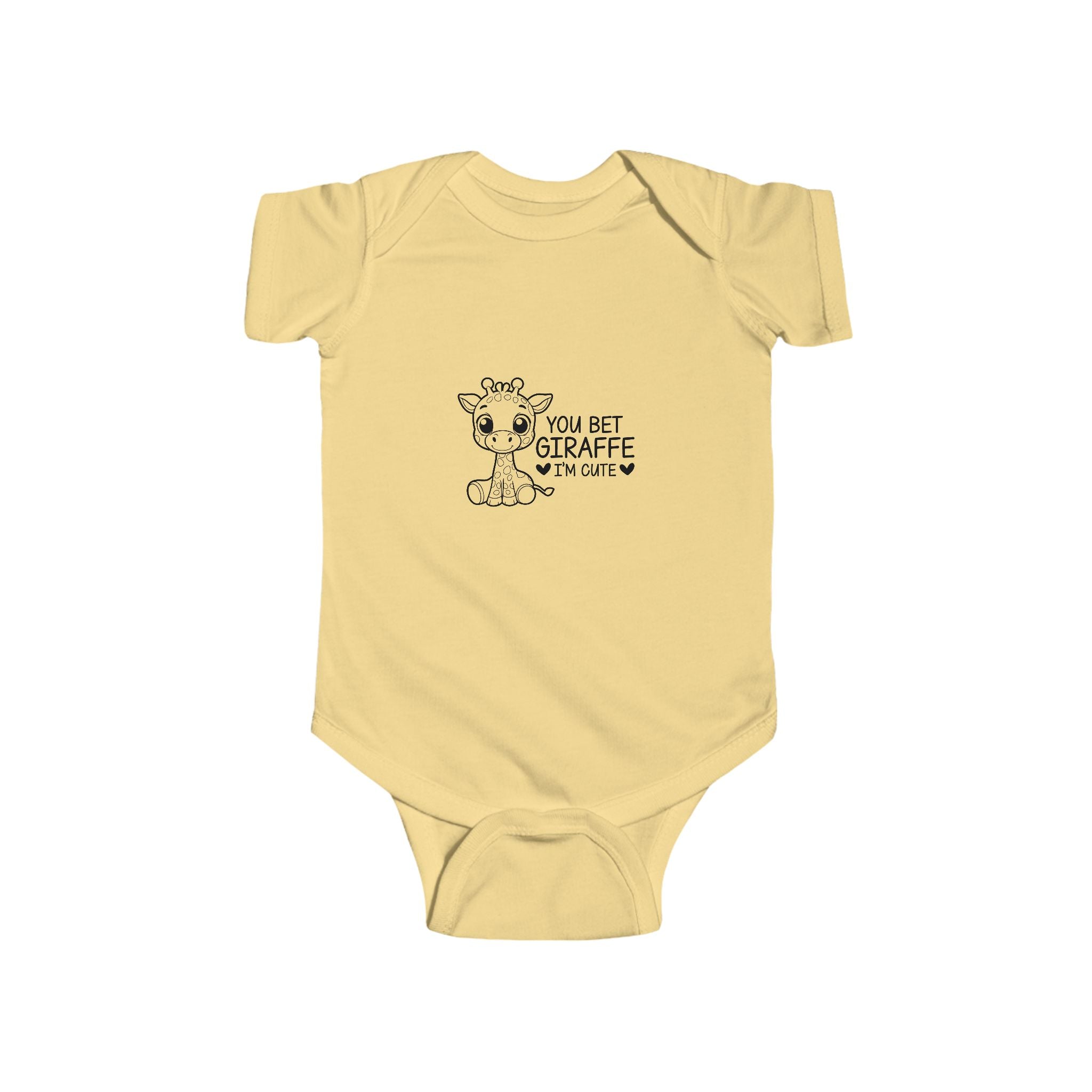 You Bet Giraffe I'm Cute - Giraffe baby bodysuit