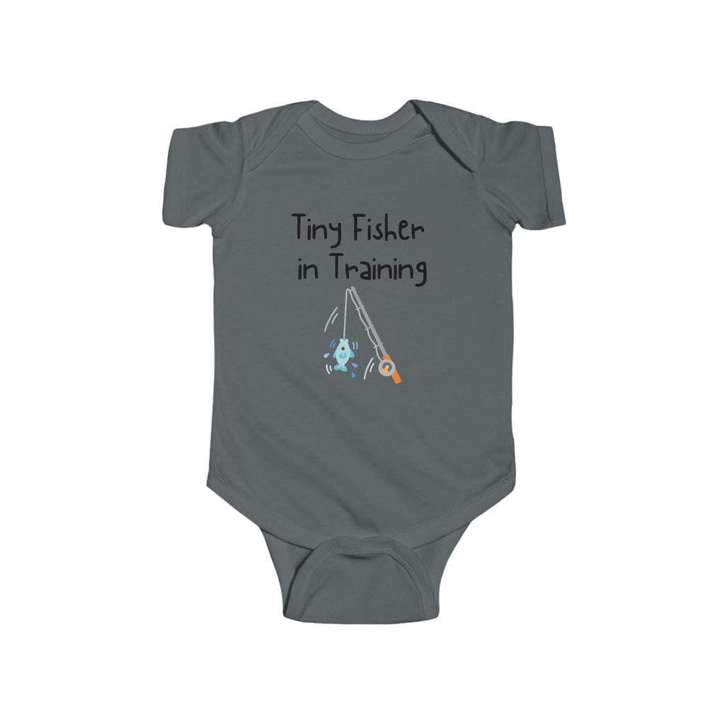 Tiny Fisher in training - Fishing baby bodysuit