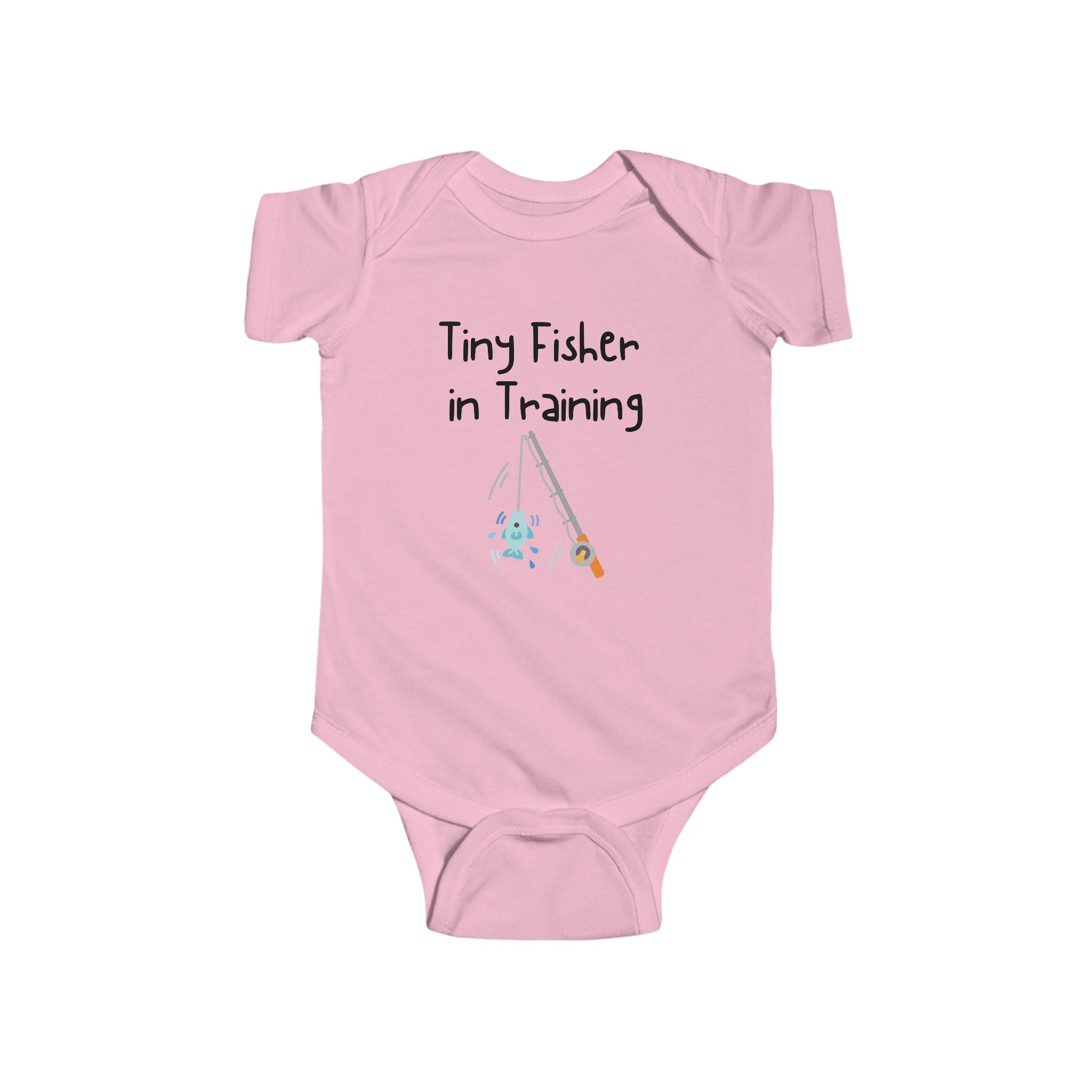 Tiny Fisher in training - Fishing baby bodysuit