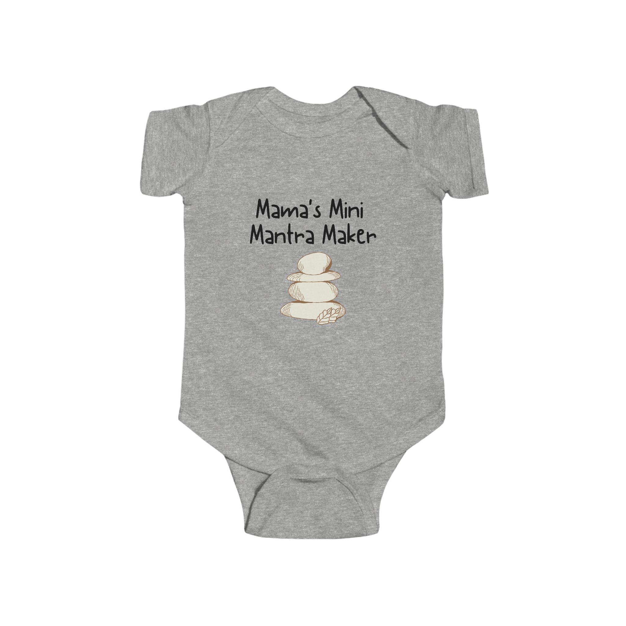 Mama's Mini Mantra Maker - Yoga baby bodysuit