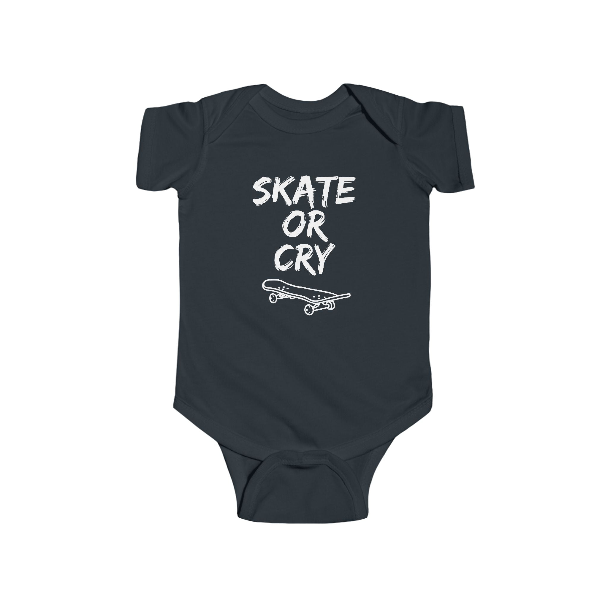 Skate Or Cry - Skateboarding baby bodysuit