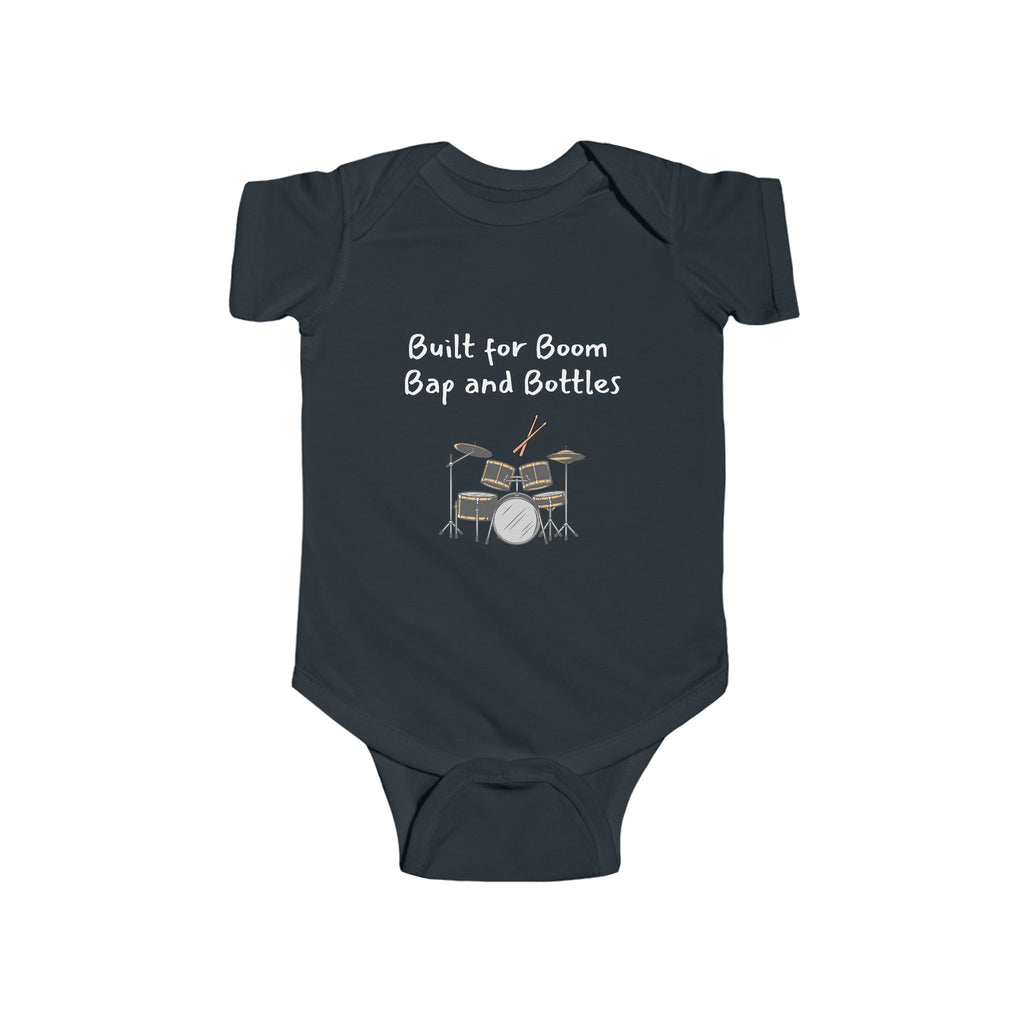 Built for Boom Bap and Bottles - Drummer Baby bodysuit