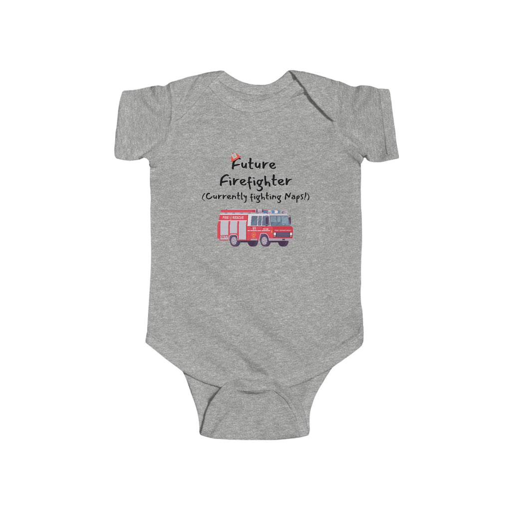 Future Firefighter funny - Fireman baby bodysuit