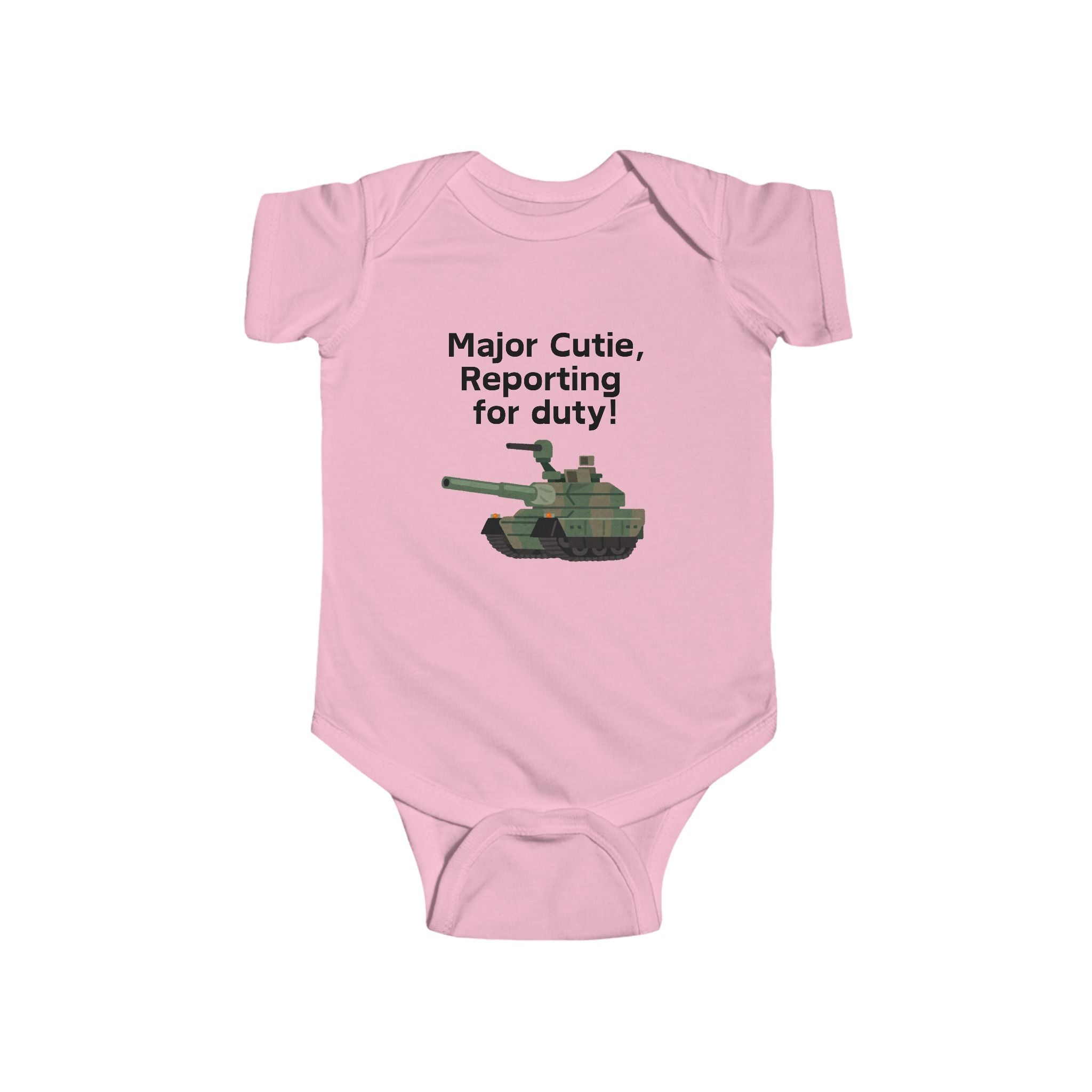 Major Cutie Reporting for Duty! - Army baby bodysuit