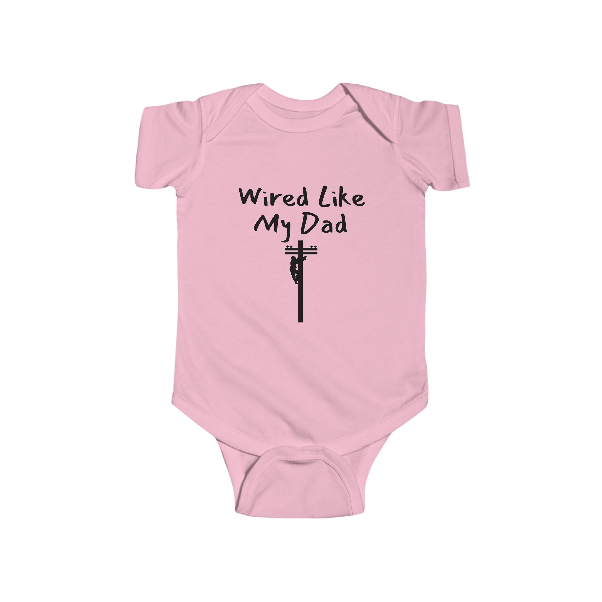 Wired Like My Dad - Lineman baby bodysuit