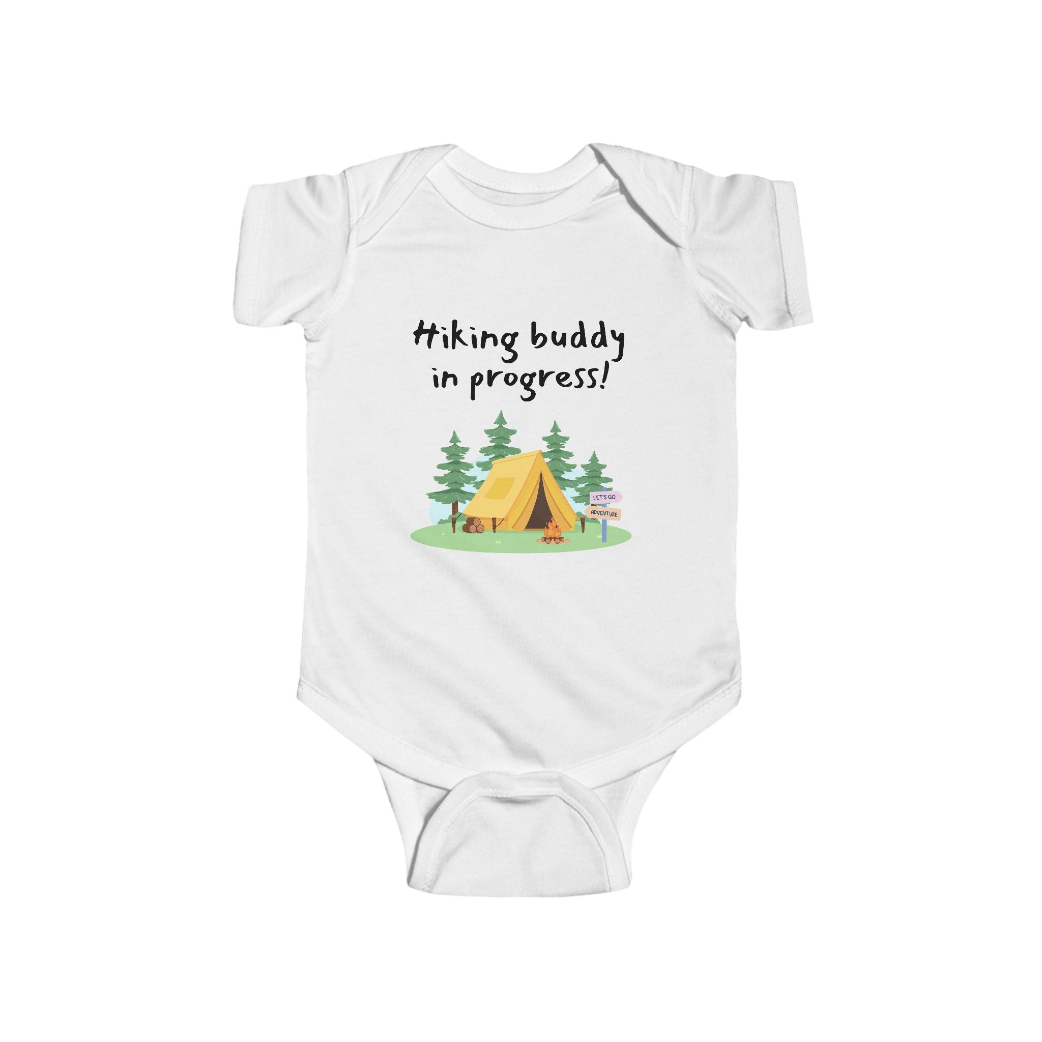Hiking Buddy in Progress - Hiking baby bodysuit