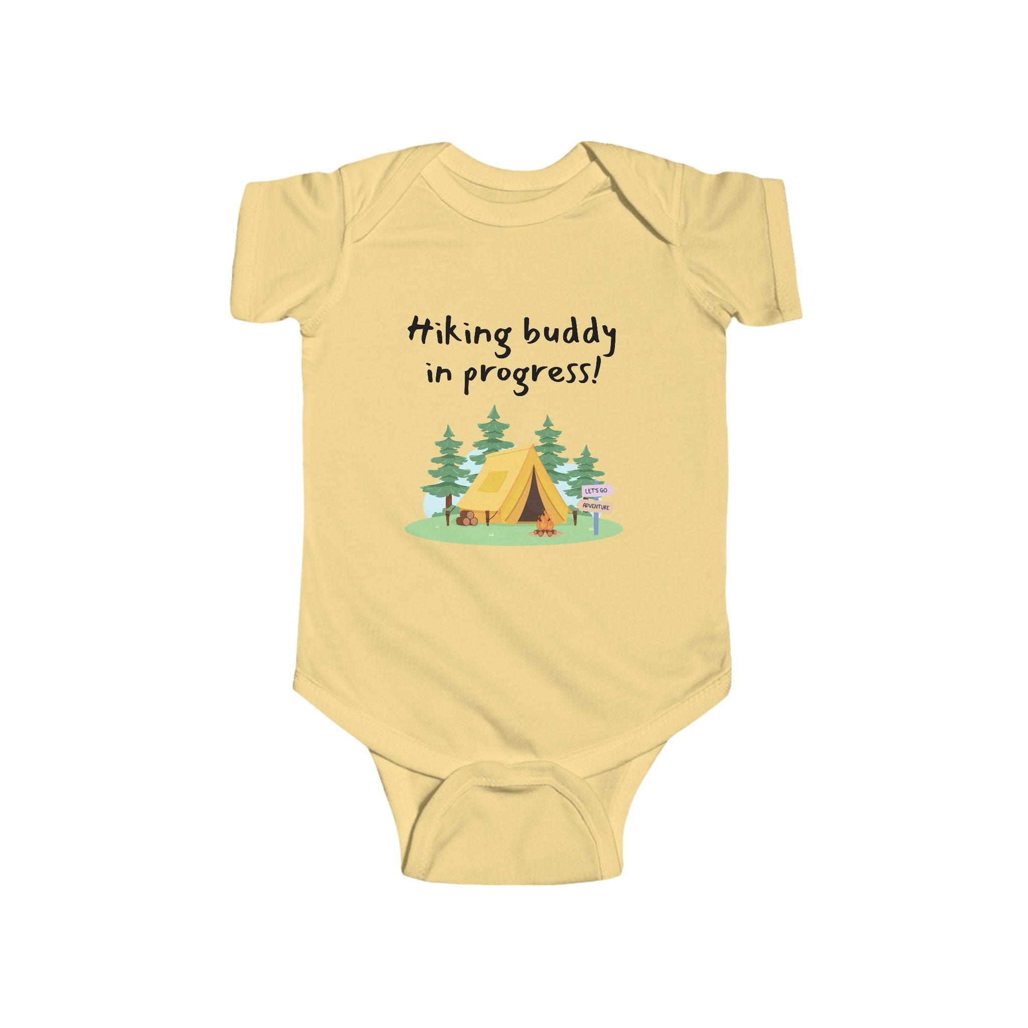 Hiking Buddy in Progress - Hiking baby bodysuit