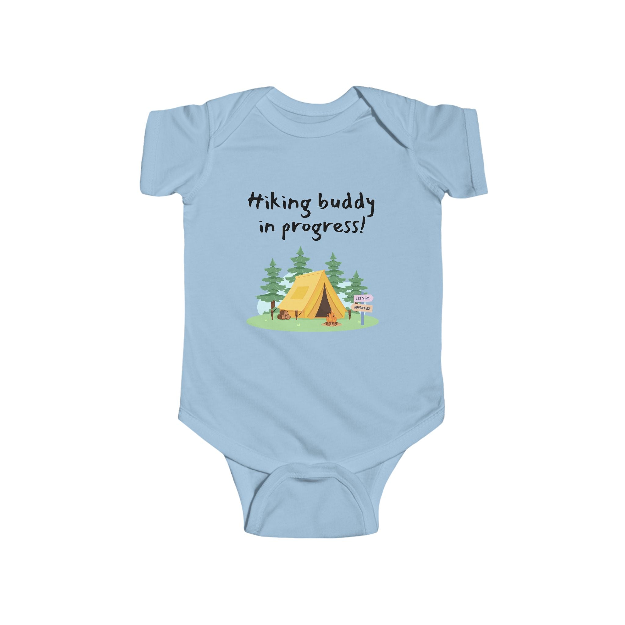 Hiking Buddy in Progress - Hiking baby bodysuit