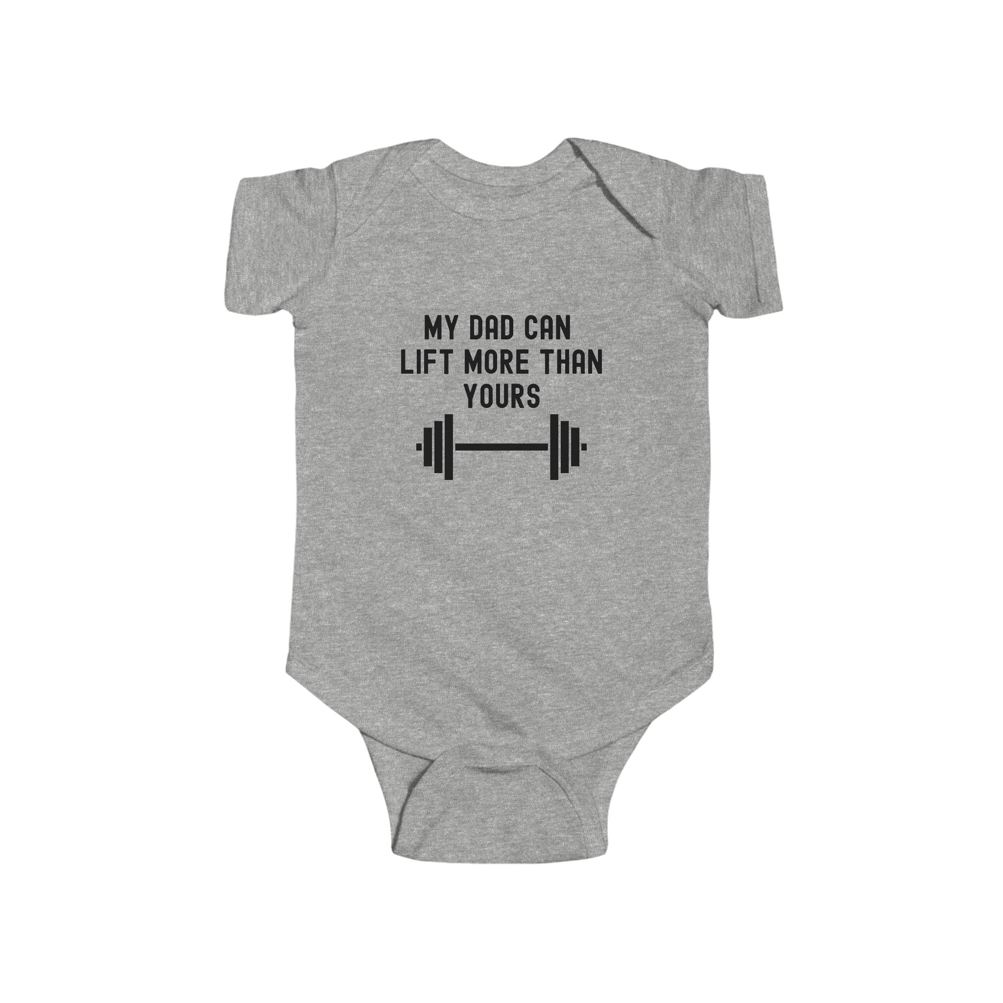 My Dad can Lift More than Yours - Bodybuilding baby bodysuit