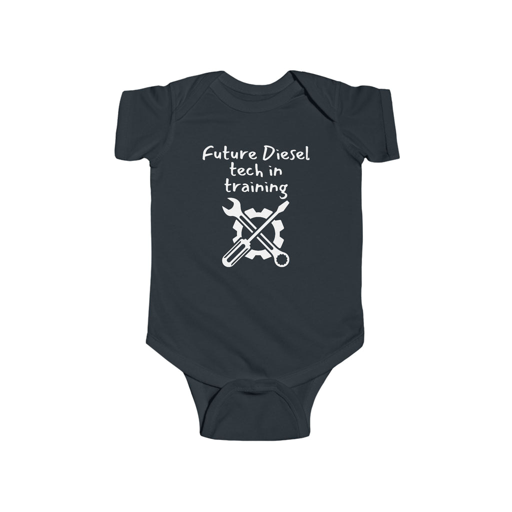 Future Diesel Tech in Training - Diesel Mechanic baby bodysuit