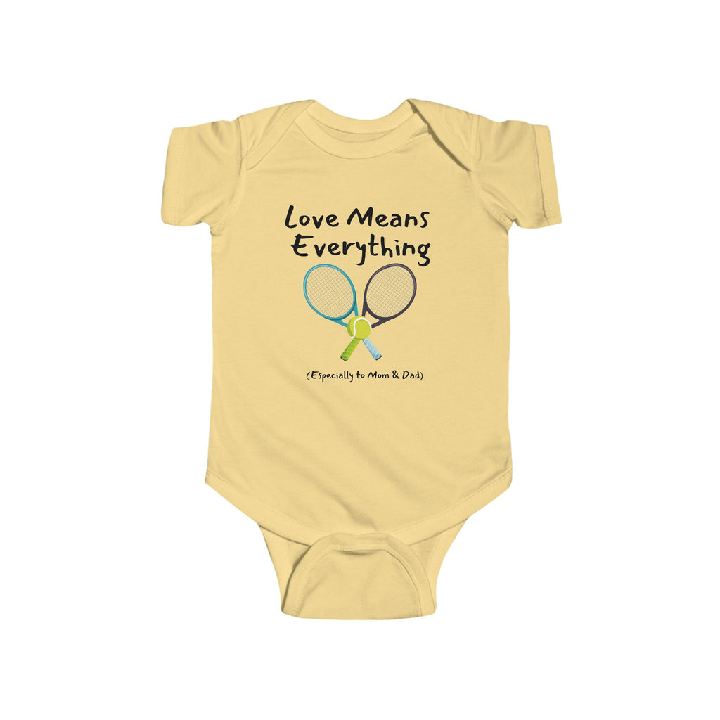 Love Means Everything - Tennis baby bodysuit