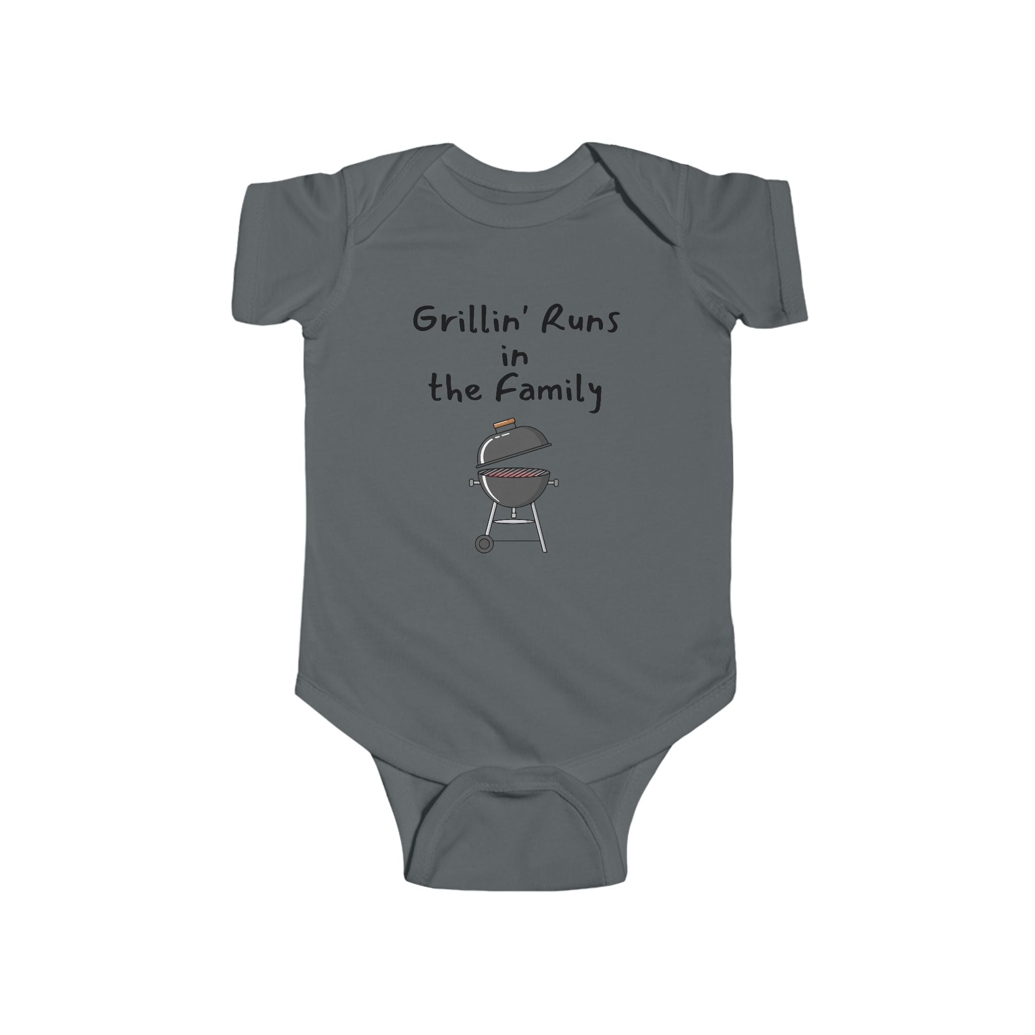 Grillin Runs in the Family Baby Shirt - BBQ baby bodysuit