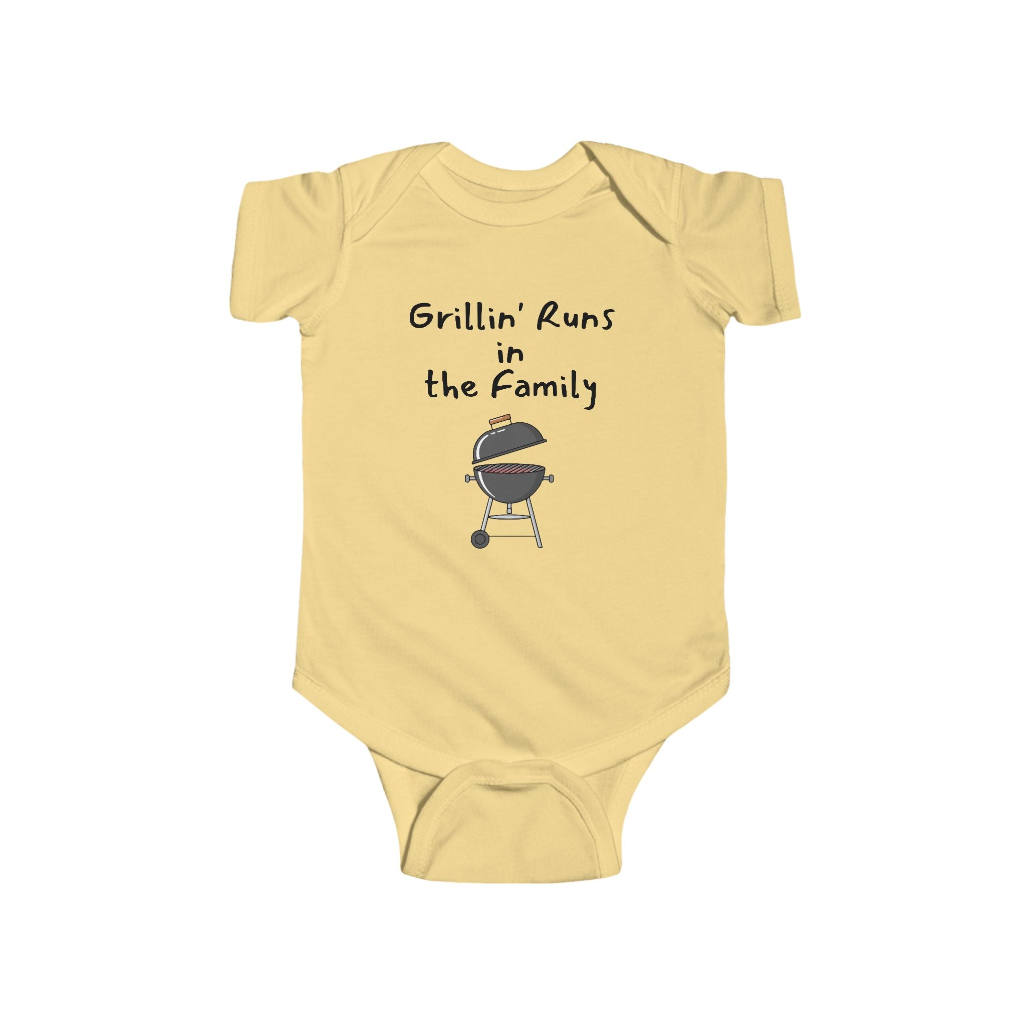 Grillin Runs in the Family Baby Shirt - BBQ baby bodysuit