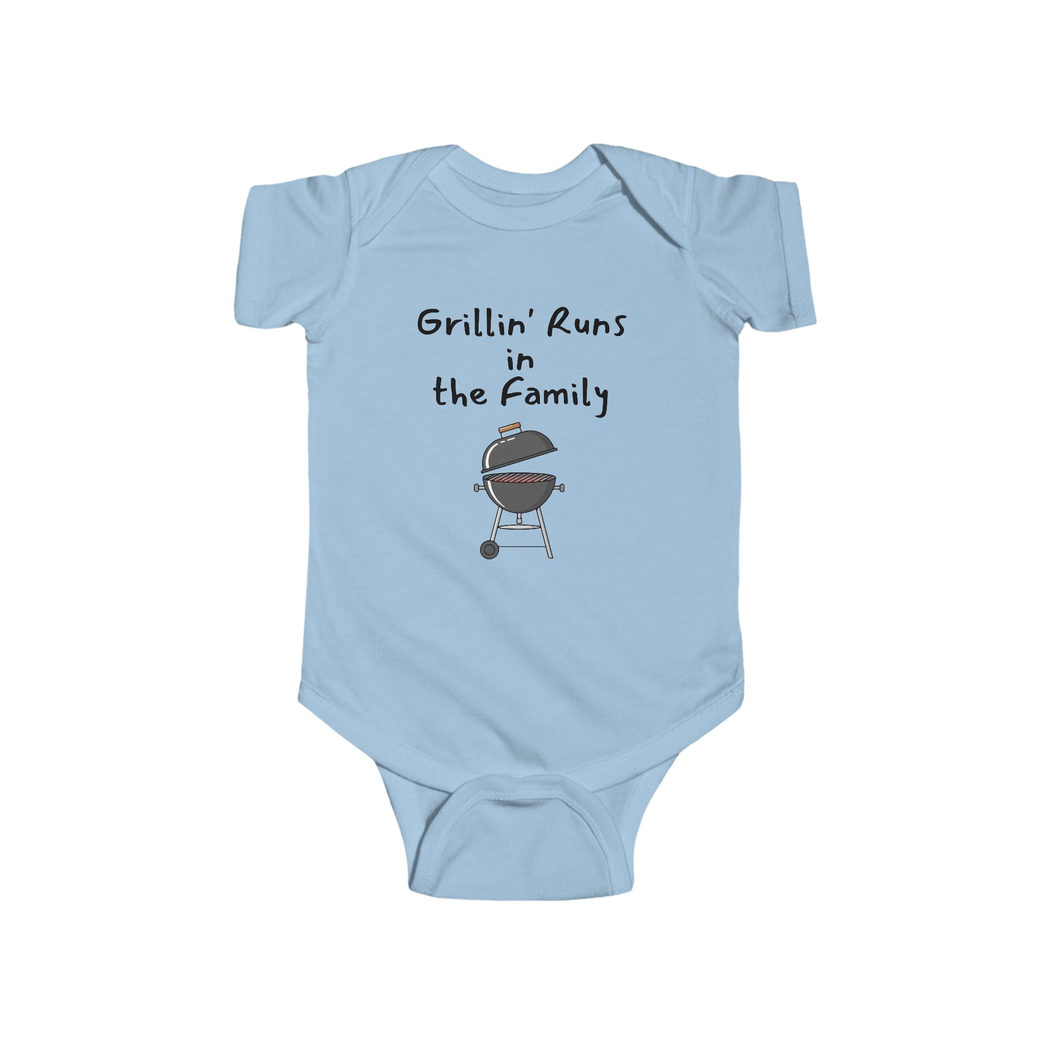 Grillin Runs in the Family Baby Shirt - BBQ baby bodysuit