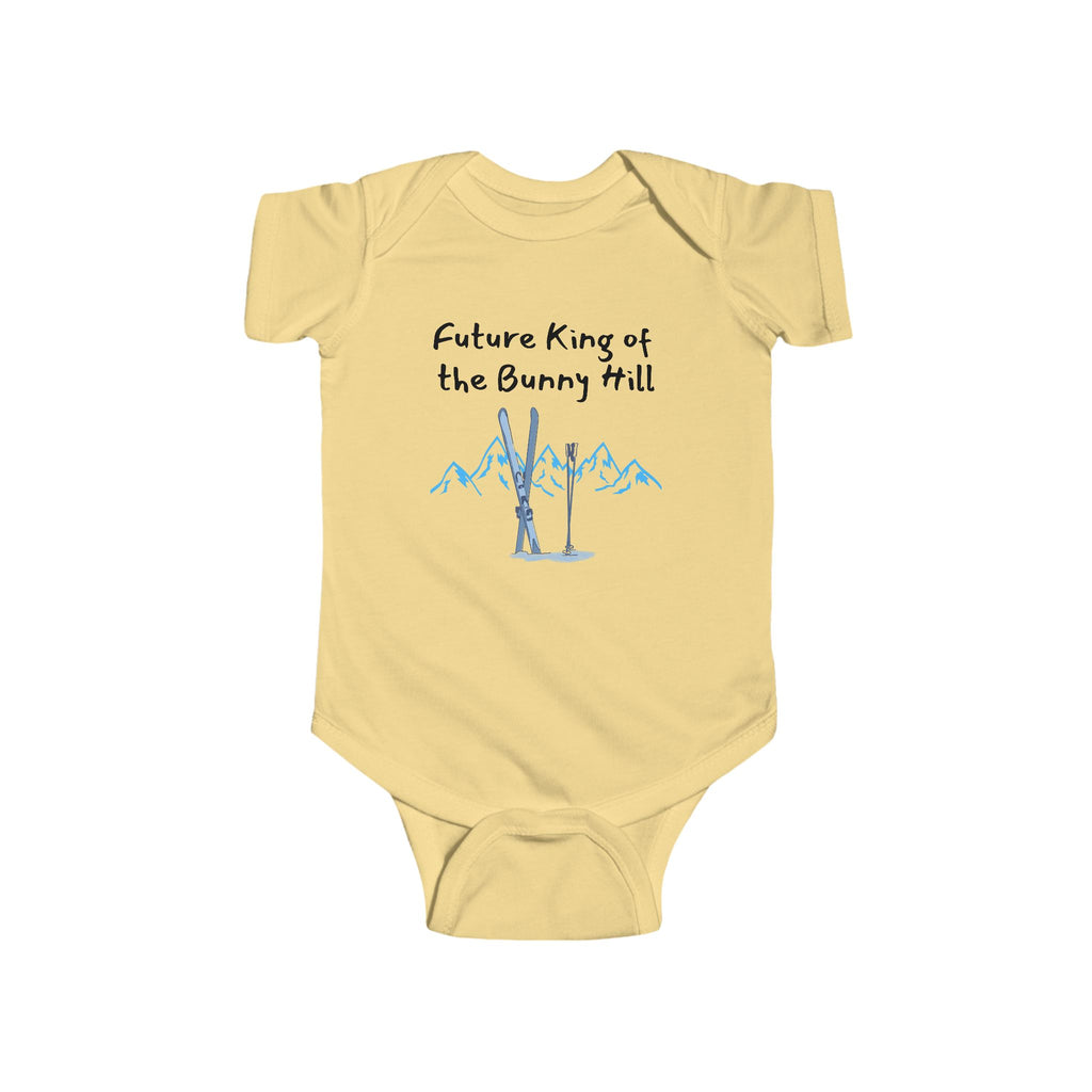 Future King of the Bunny Hill - Ski baby bodysuit