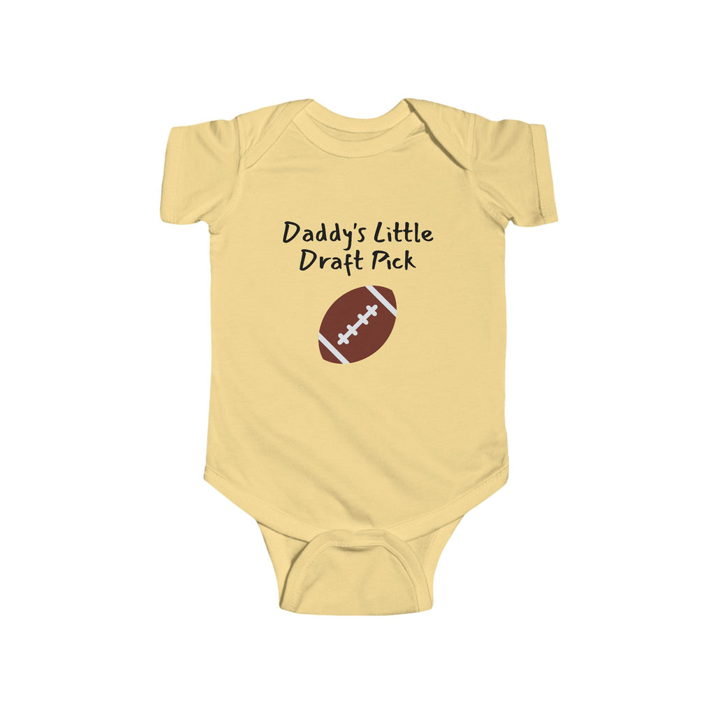 Daddy's Little Draft Pick - Football baby bodysuit