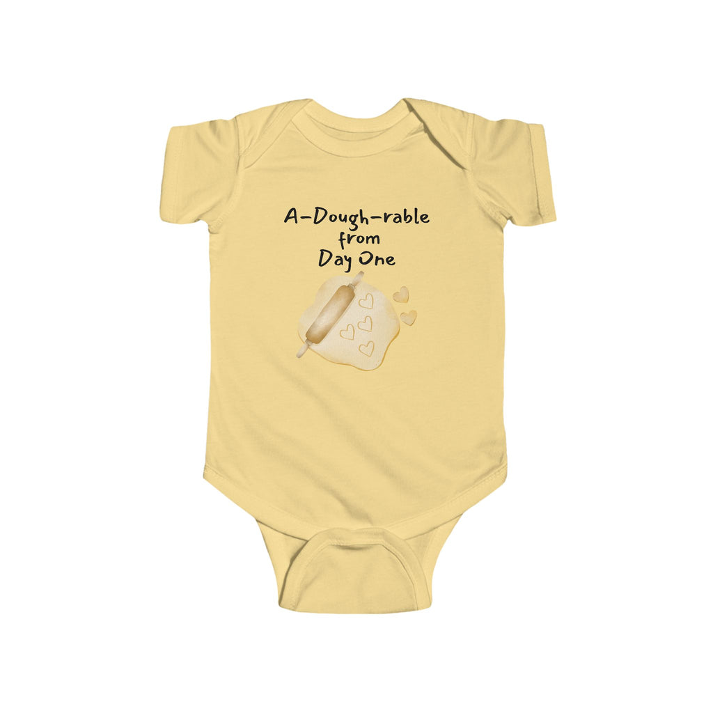 A-Dough-rable from Day One -  Baker baby bodysuit