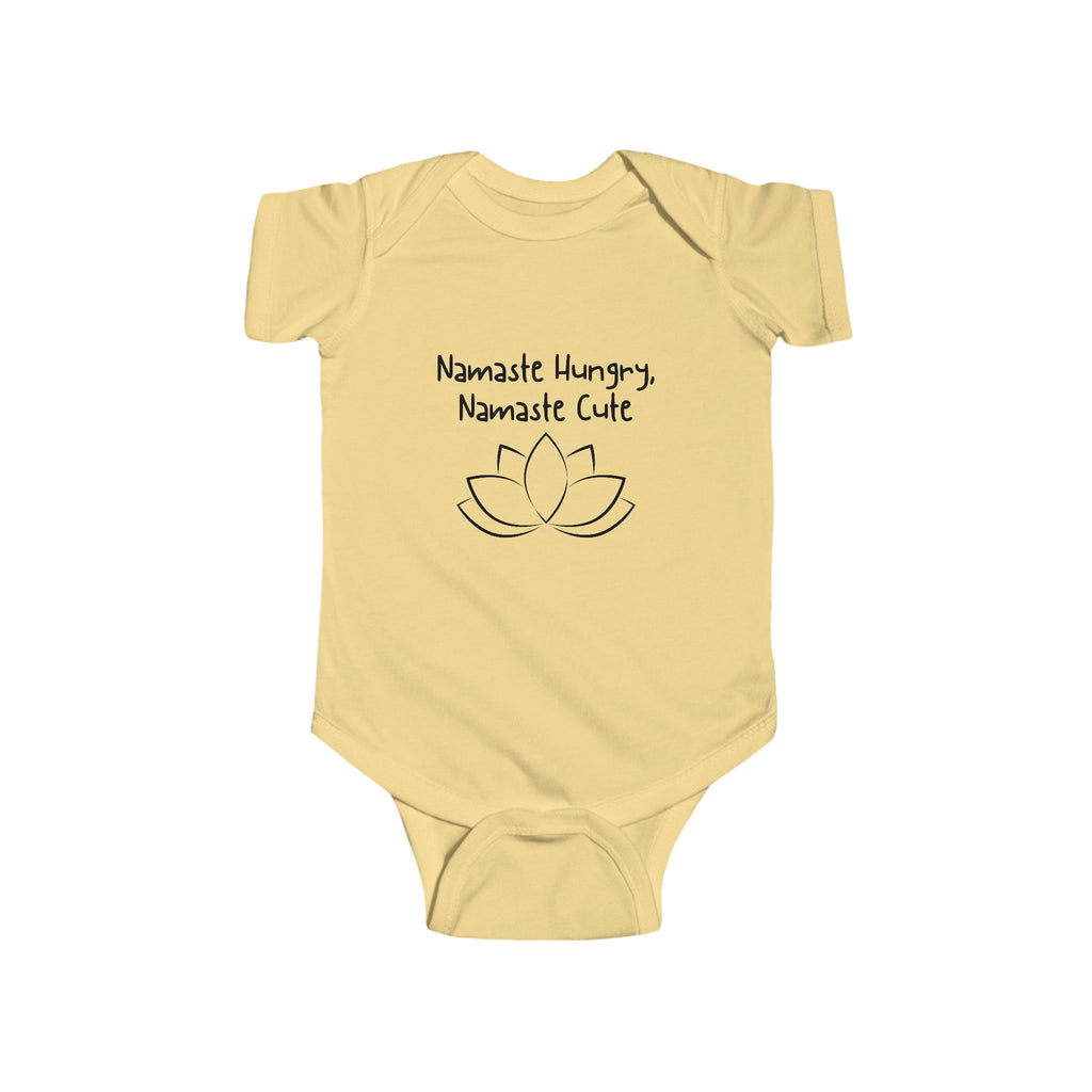 Namaste Hungry, Namaste Cute - Yoga baby bodysuit