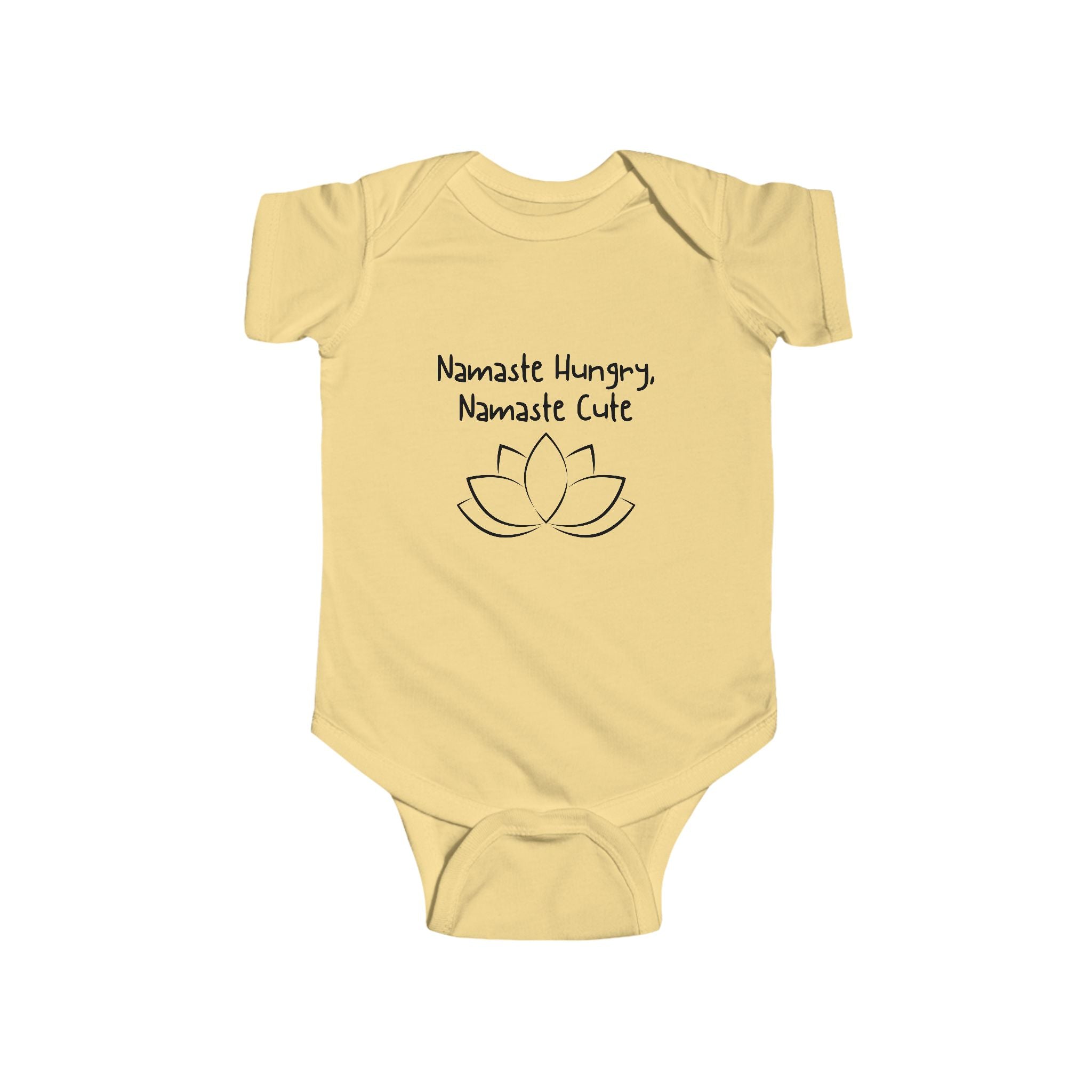 Namaste Hungry, Namaste Cute - Yoga baby bodysuit