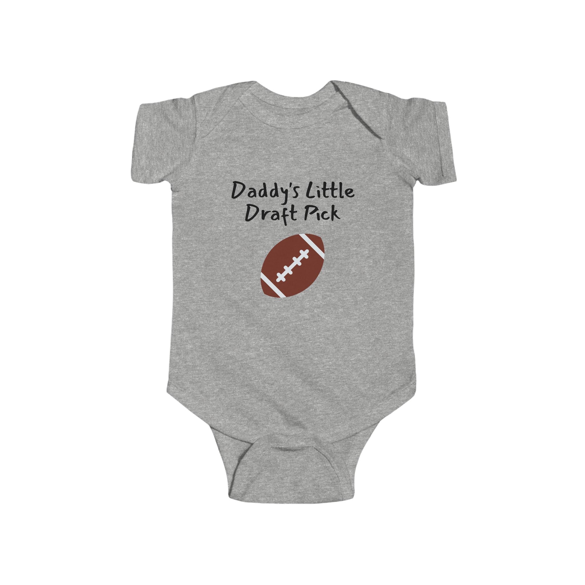 Daddy's Little Draft Pick - Football baby bodysuit