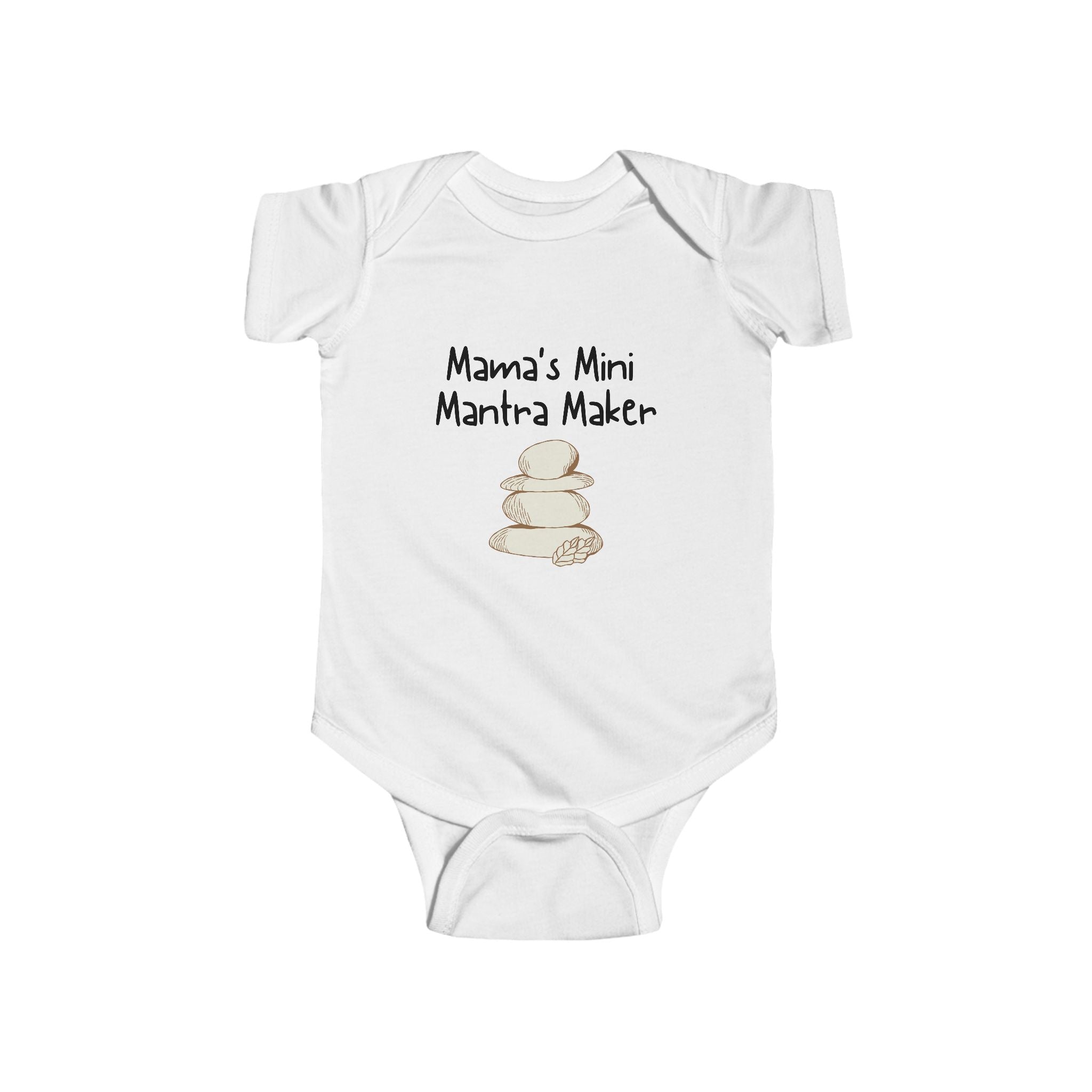 Mama's Mini Mantra Maker - Yoga baby bodysuit
