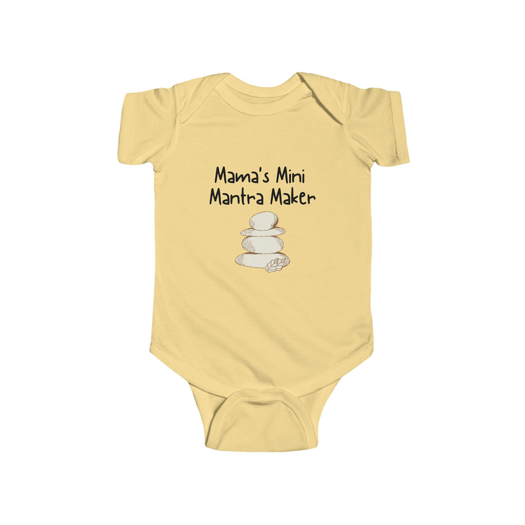 Mama's Mini Mantra Maker - Yoga baby bodysuit