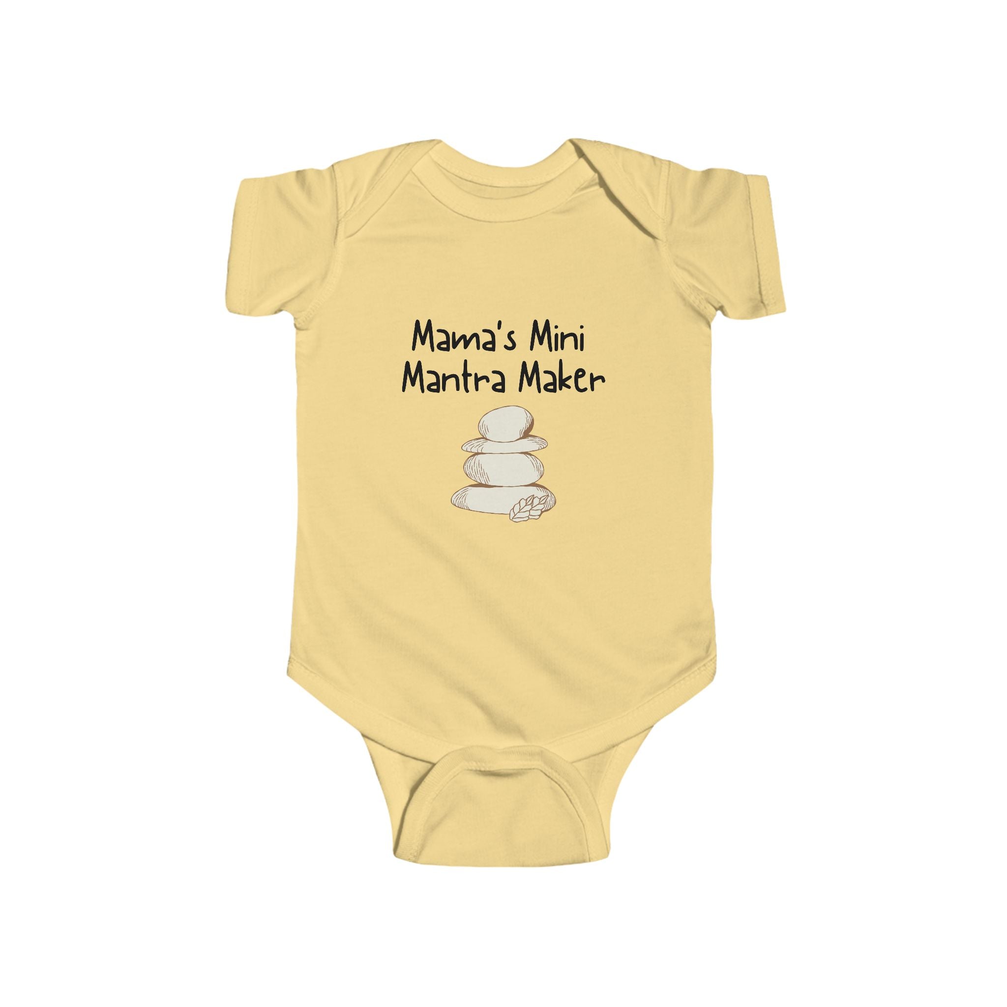 Mama's Mini Mantra Maker - Yoga baby bodysuit