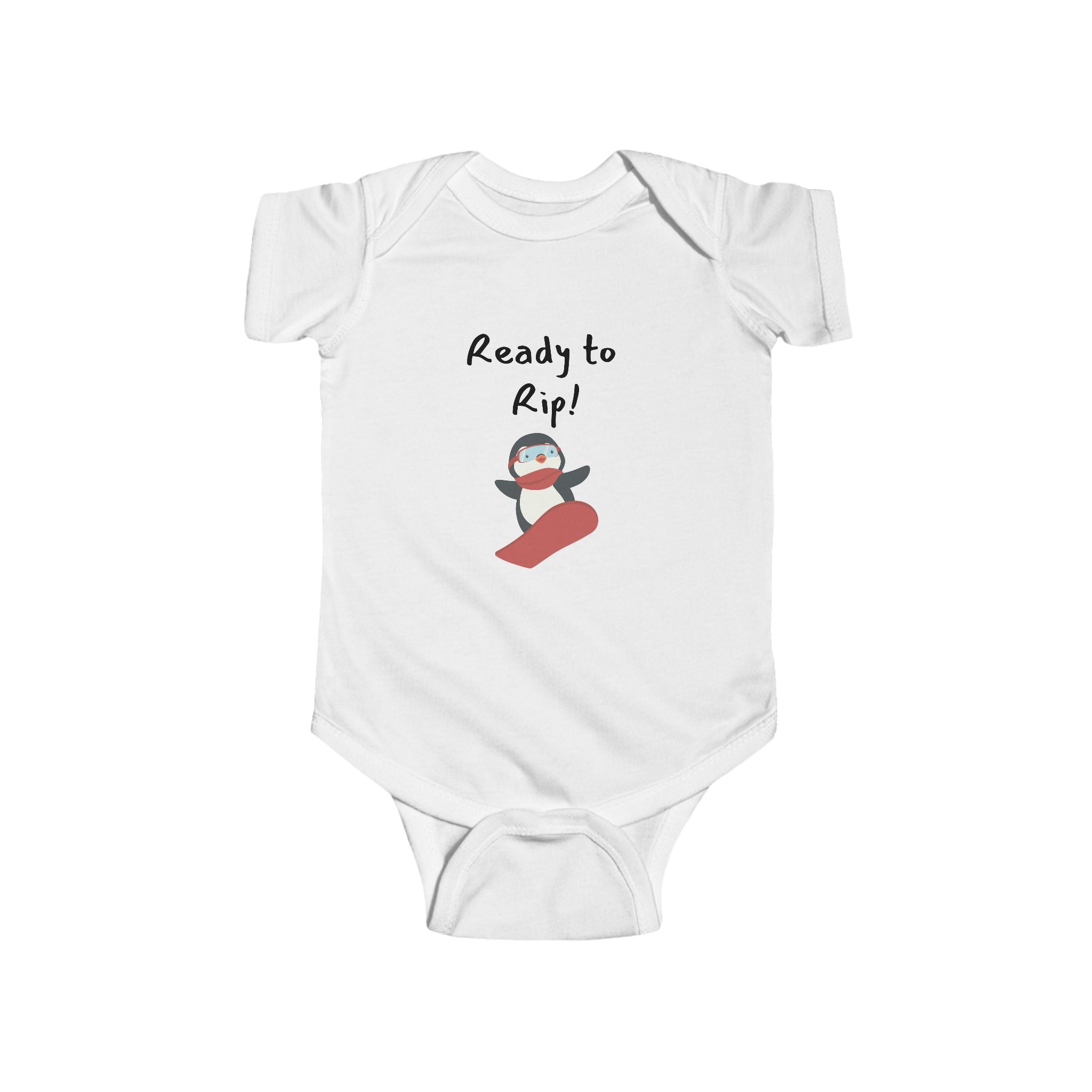 Ready to Rip - Snowboard baby bodysuit