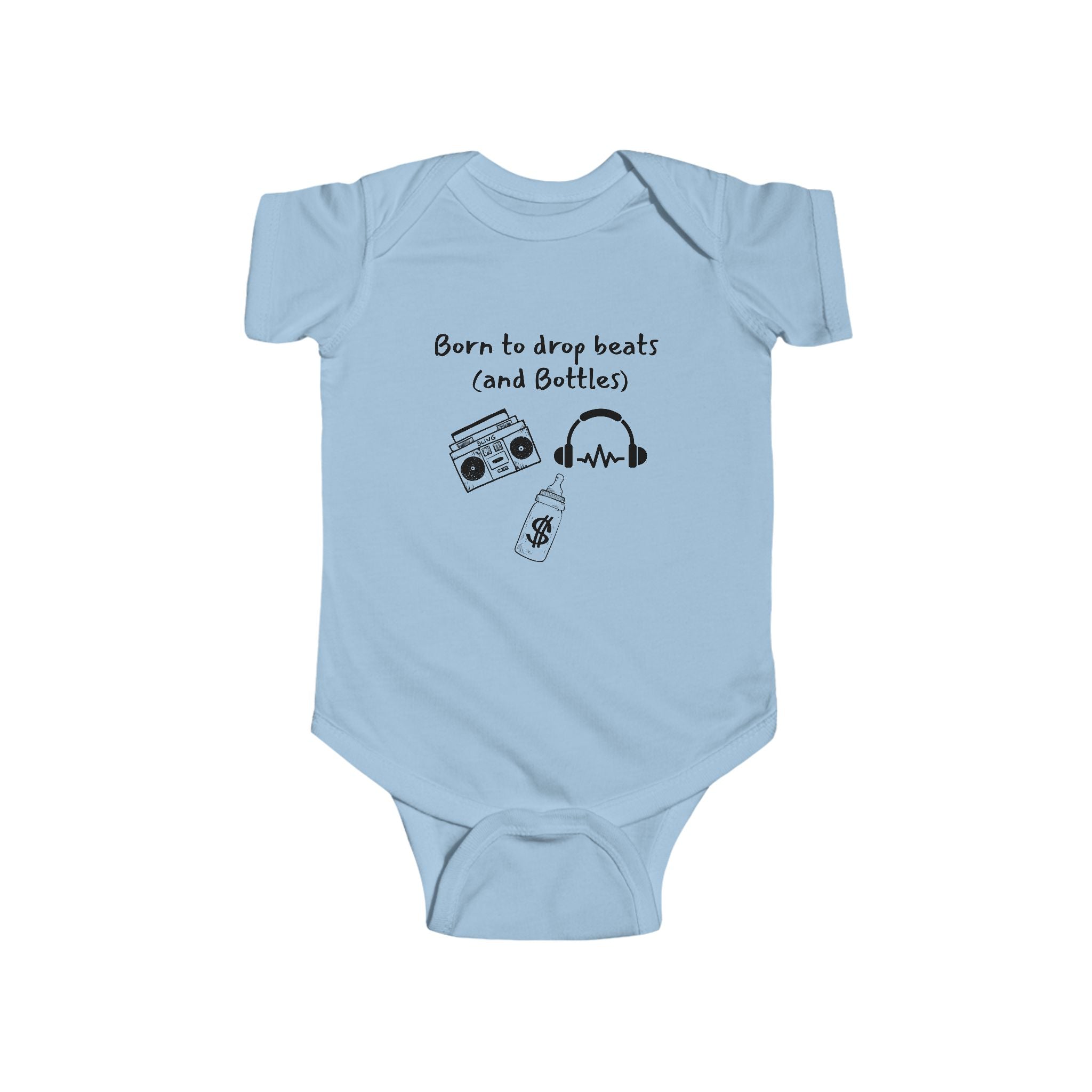 Born to drop beats - Rap DJ baby bodysuit