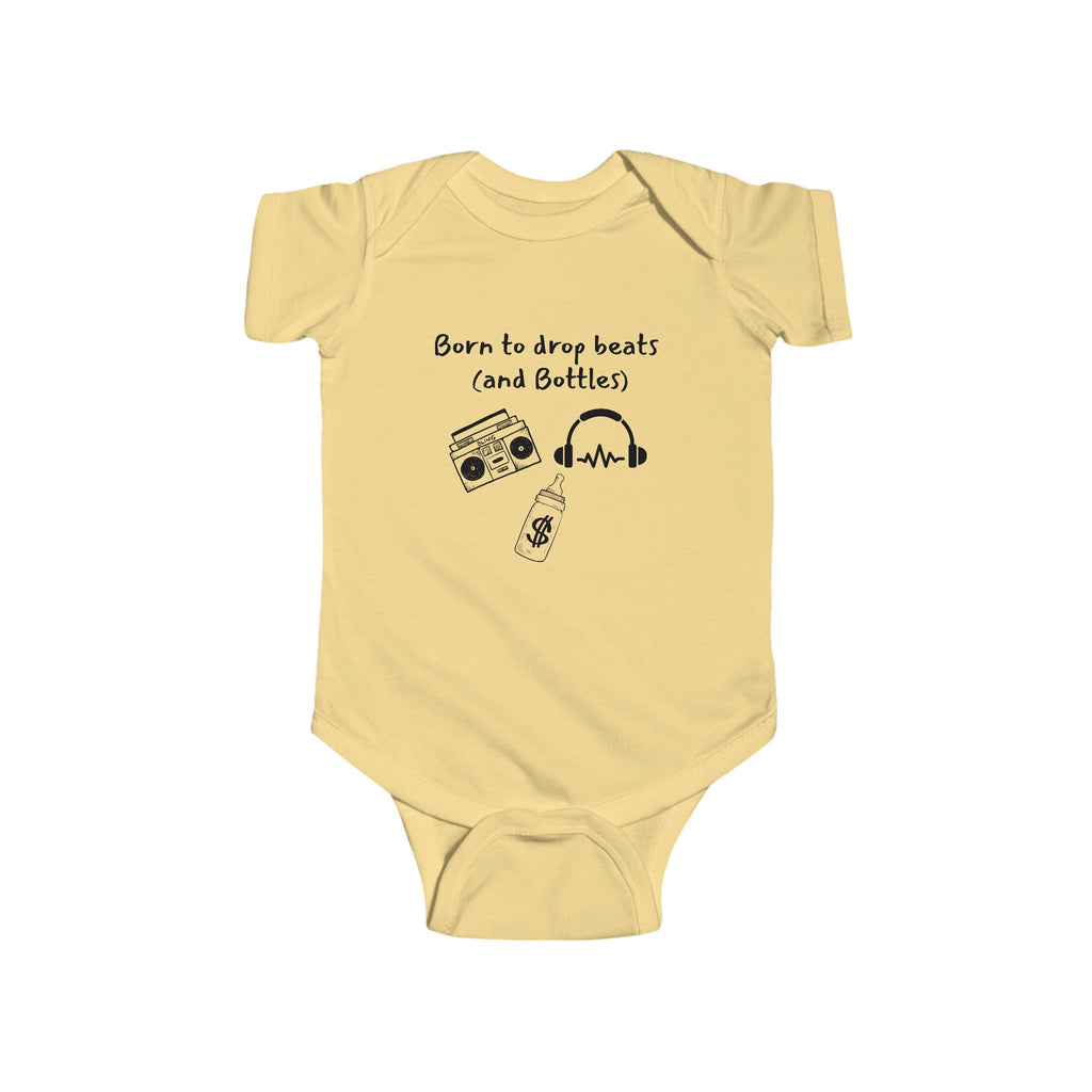 Born to drop beats - Rap DJ baby bodysuit