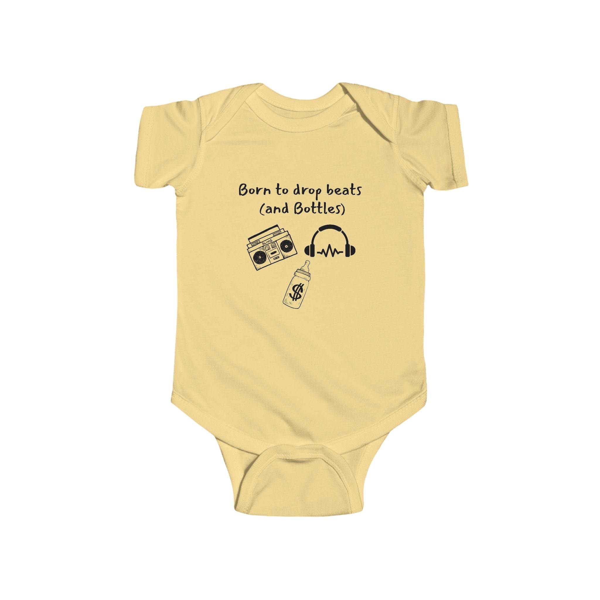 Born to drop beats - Rap DJ baby bodysuit
