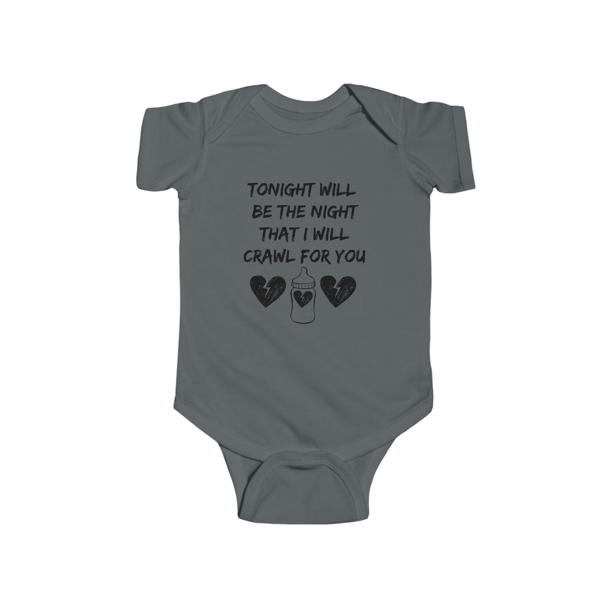 Tonight will be the night that I will Crawl for you - Emo baby bodysuit