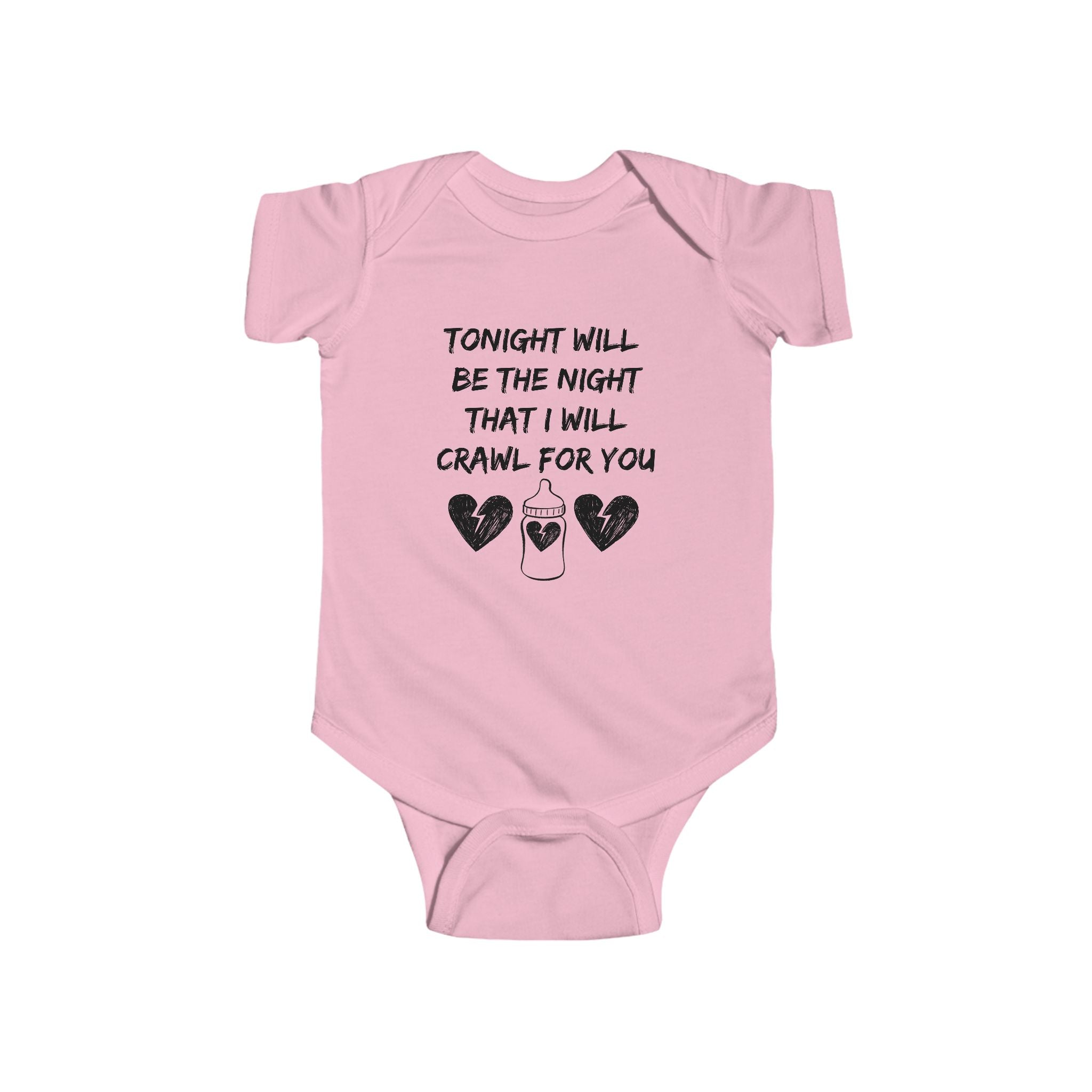 Tonight will be the night that I will Crawl for you - Emo baby bodysuit